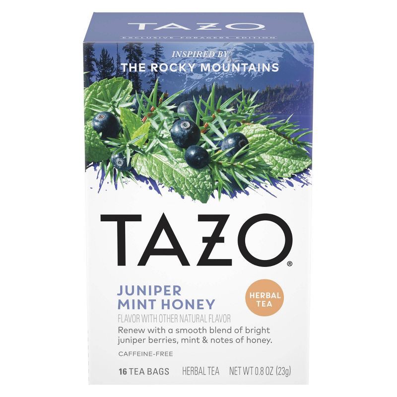 slide 2 of 5, Tazo Herbal Juniper Mint Honey Tea Bags - 16ct, 16 ct