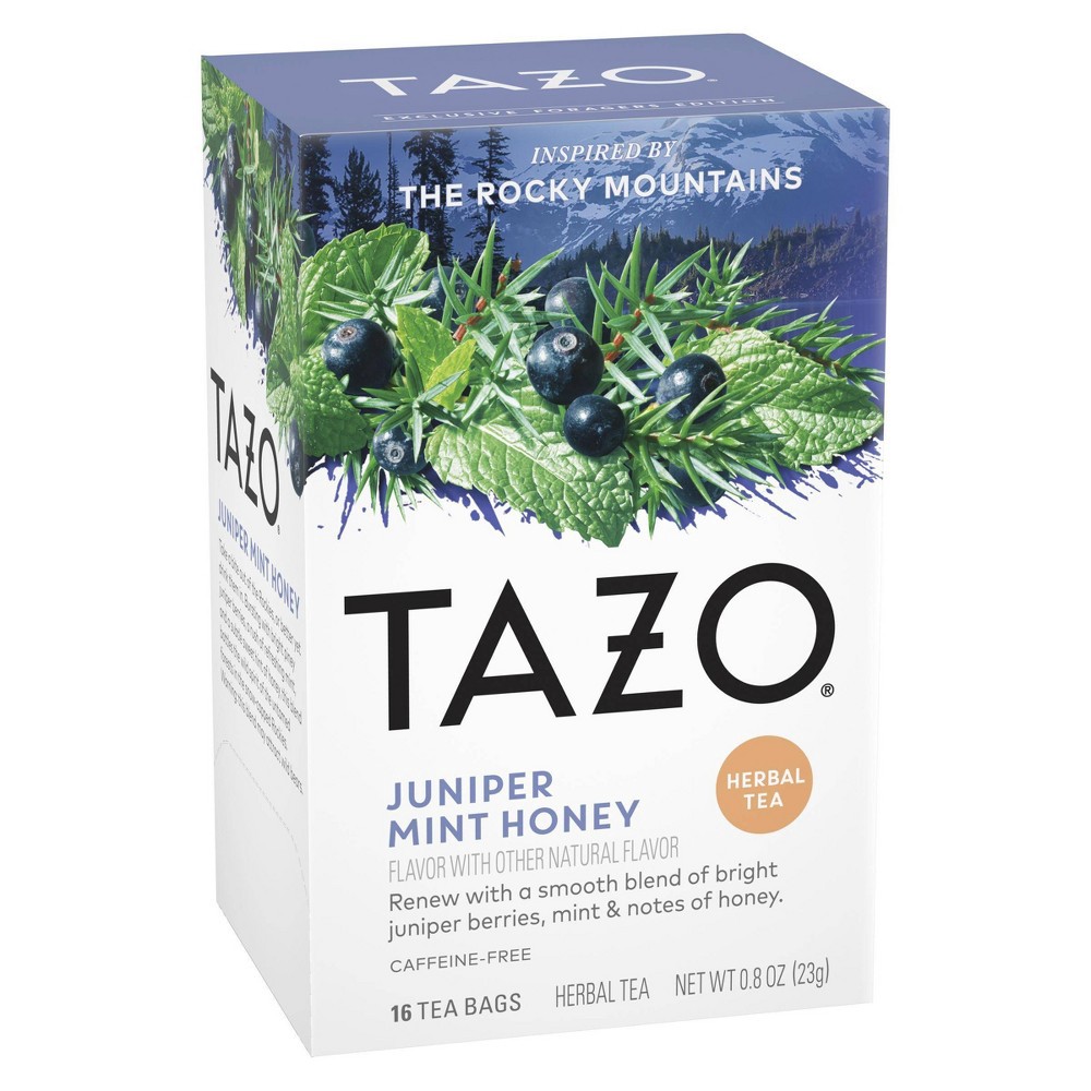 slide 4 of 9, Tazo Herbal Juniper Mint Honey Tea Bags - 16ct, 16 ct