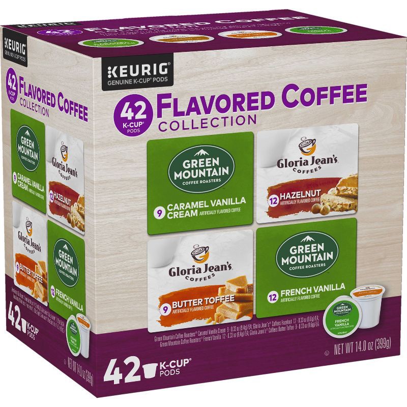 slide 3 of 6, Keurig Flavored Coffee Collection Keurig K-Cup Coffee Pods Variety Pack Medium Roast - 42ct, 42 ct