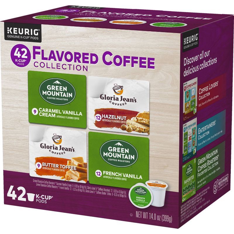 slide 4 of 6, Keurig Flavored Coffee Collection Keurig K-Cup Coffee Pods Variety Pack Medium Roast - 42ct, 42 ct