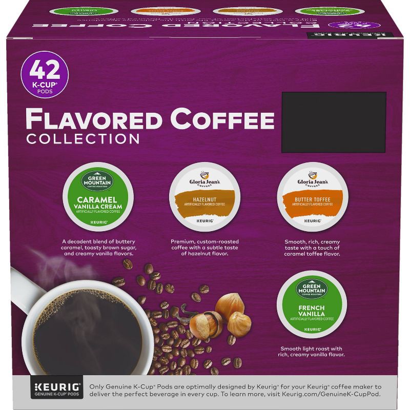 slide 5 of 6, Keurig Flavored Coffee Collection Keurig K-Cup Coffee Pods Variety Pack Medium Roast - 42ct, 42 ct