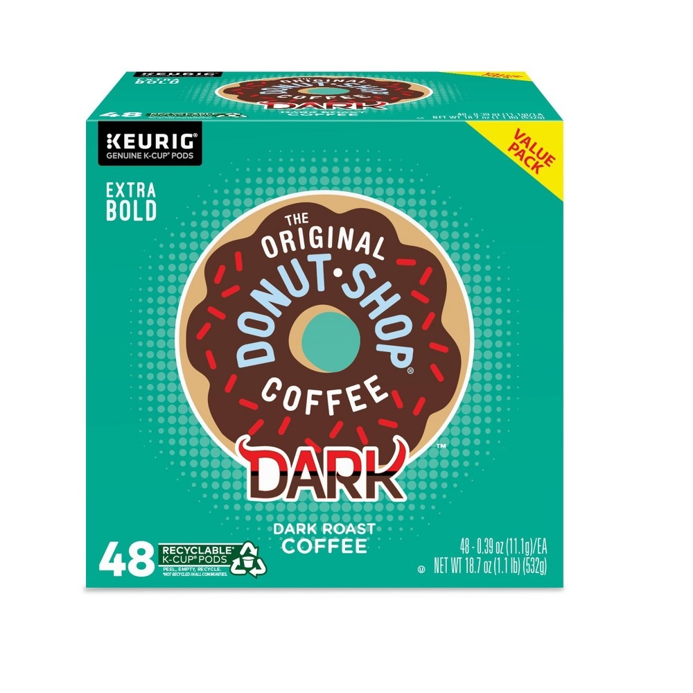 slide 6 of 9, The Original Donut Shop Dark Keurig K-Cup Coffee Pods - Dark Roast - 48ct, 48 ct