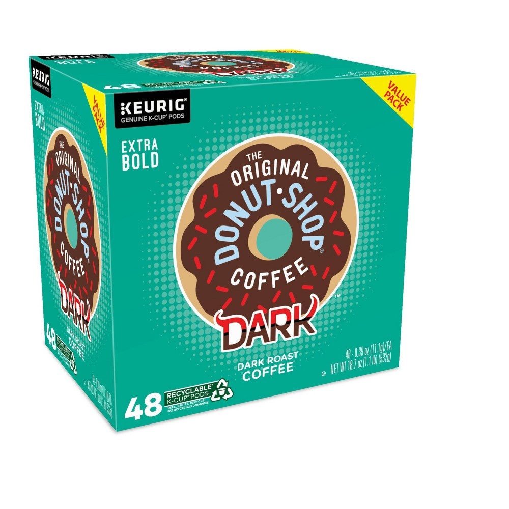 slide 2 of 9, The Original Donut Shop Dark Keurig K-Cup Coffee Pods - Dark Roast - 48ct, 48 ct