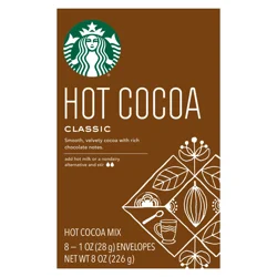 Starbucks Classic Hot Cocoa Mix 8 - 1 oz Envelopes
