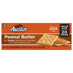 Austin Peanut Butter on Toasty Sandwich Crackers