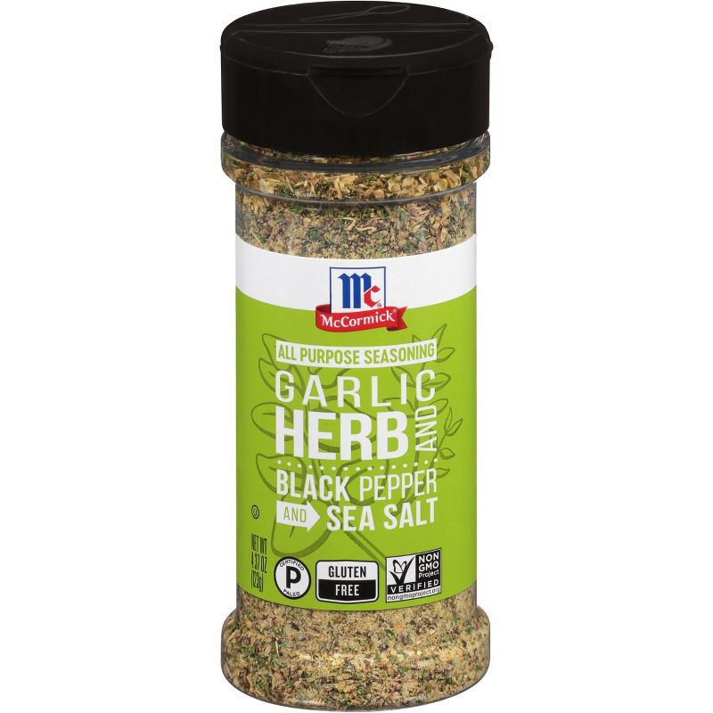 slide 1 of 11, McCormick Garlic Herb and Black Pepper and Sea Salt All Purpose Seasoning - 4.37oz, 4.37 oz