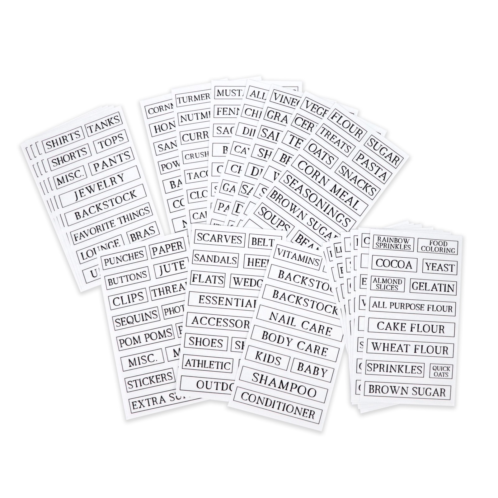 slide 5 of 6, Clear Rectangle Household Label Stickers By Recollections, 3.88 in x 7 in