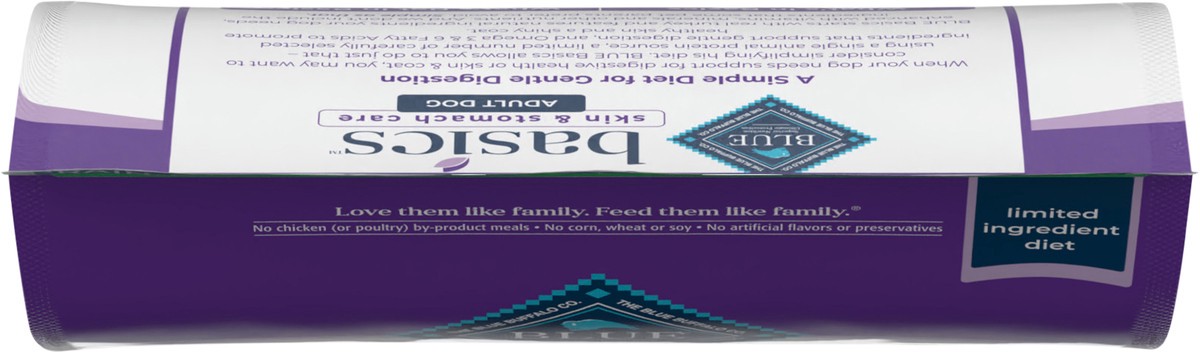 slide 9 of 9, Blue Buffalo Basics Limited Adult Dog Food, Turkey/Potato, 11 lb