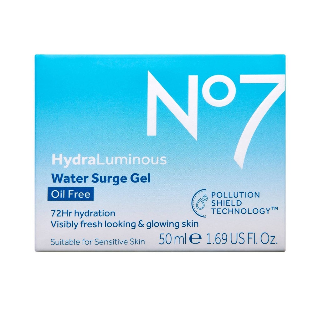 slide 4 of 4, No7 HydraLuminous Water Surge Gel, 1.69 fl oz