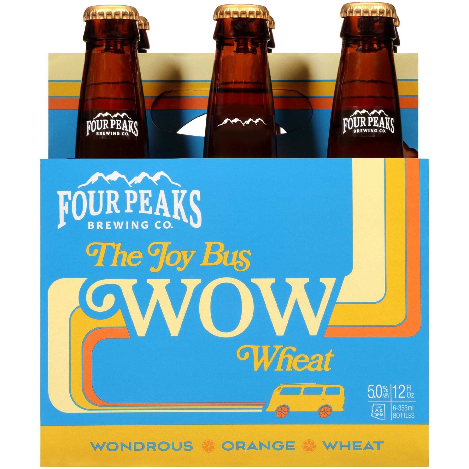 slide 1 of 4, Four Peaks Brewing Company Four Peaks The Joy Bus WOW Wheat Beer - 6pk/12 fl oz Bottles, 6 ct; 12 fl oz