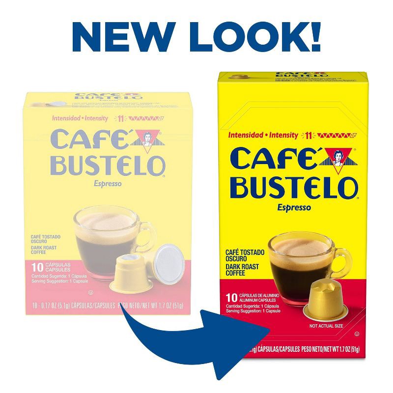 slide 2 of 7, Cafe Bustelo Café Bustelo Espresso Dark Roast Capsules - 10ct, 10 ct