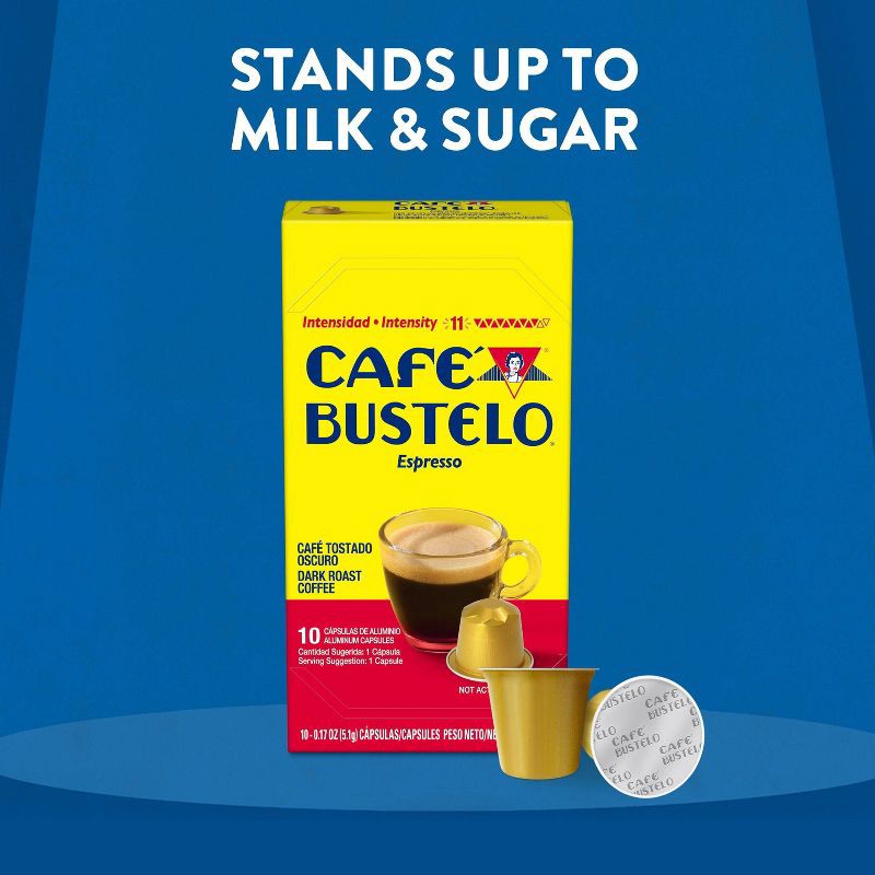 slide 6 of 7, Cafe Bustelo Café Bustelo Espresso Dark Roast Capsules - 10ct, 10 ct
