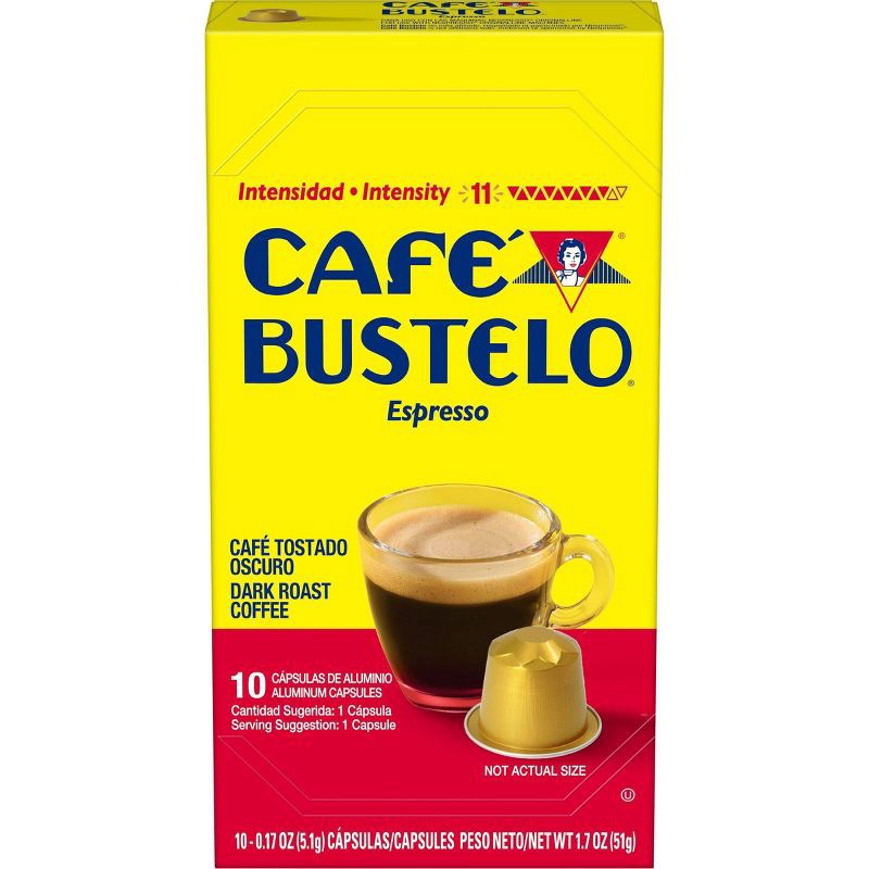 slide 1 of 7, Cafe Bustelo Café Bustelo Espresso Dark Roast Capsules - 10ct, 10 ct