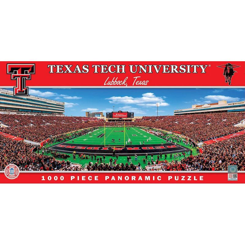 slide 1 of 1, NCAA Texas Tech Red Raiders Pano Puzzle 1000pc, 1000 ct