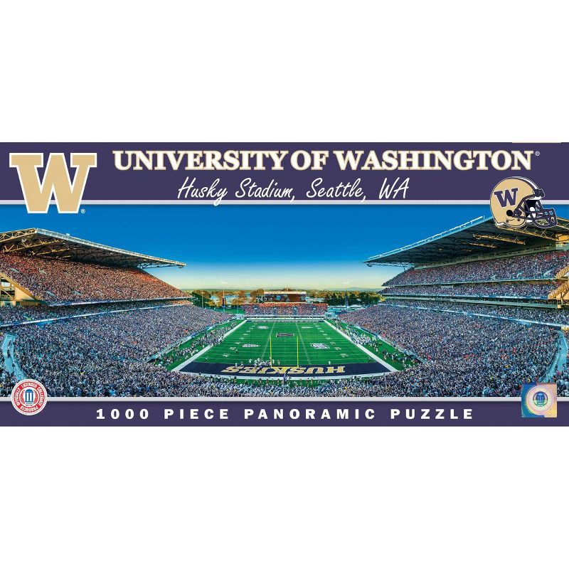 slide 1 of 1, NCAA Washington Huskies Pano Puzzle 1000pc, 1000 ct