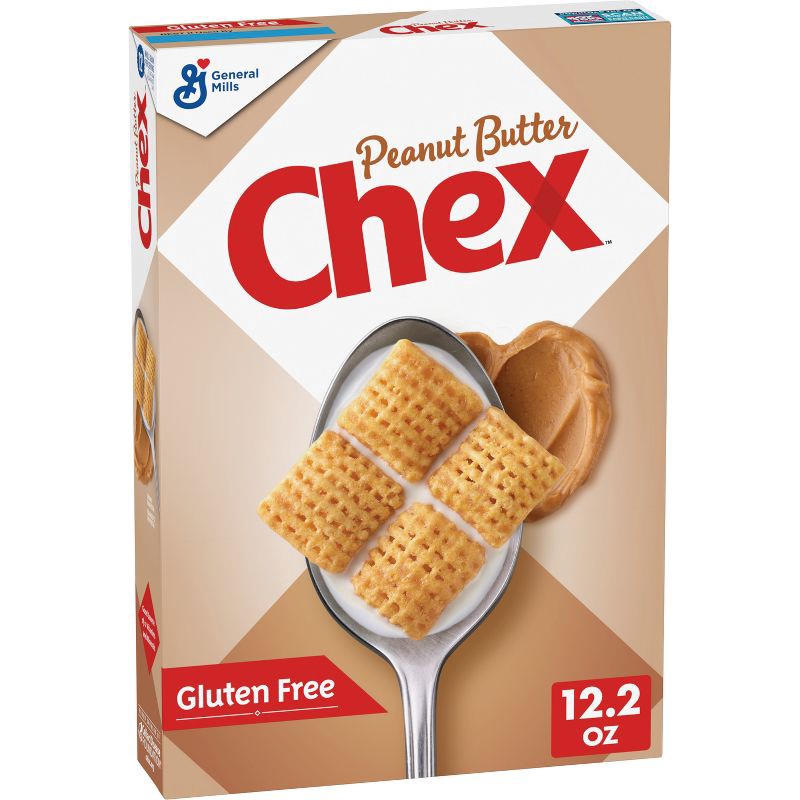 slide 1 of 10, Chex Peanut Butter Gluten-Free Breakfast Cereal - 12.2oz - General Mills, 12.2 oz