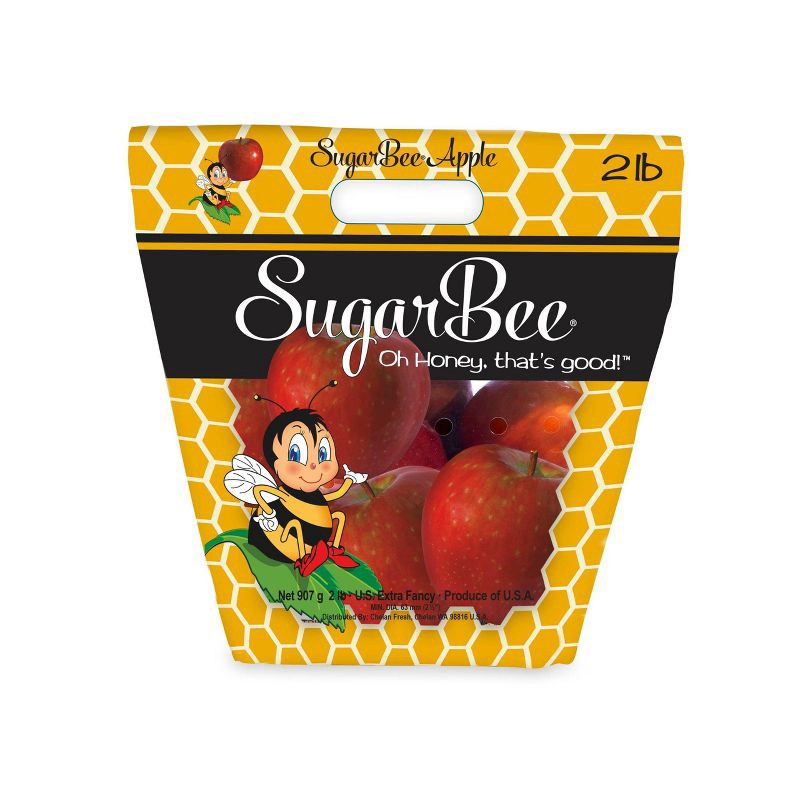 slide 1 of 2, Sugarbee Apples - 2lb Bag, 2 lb