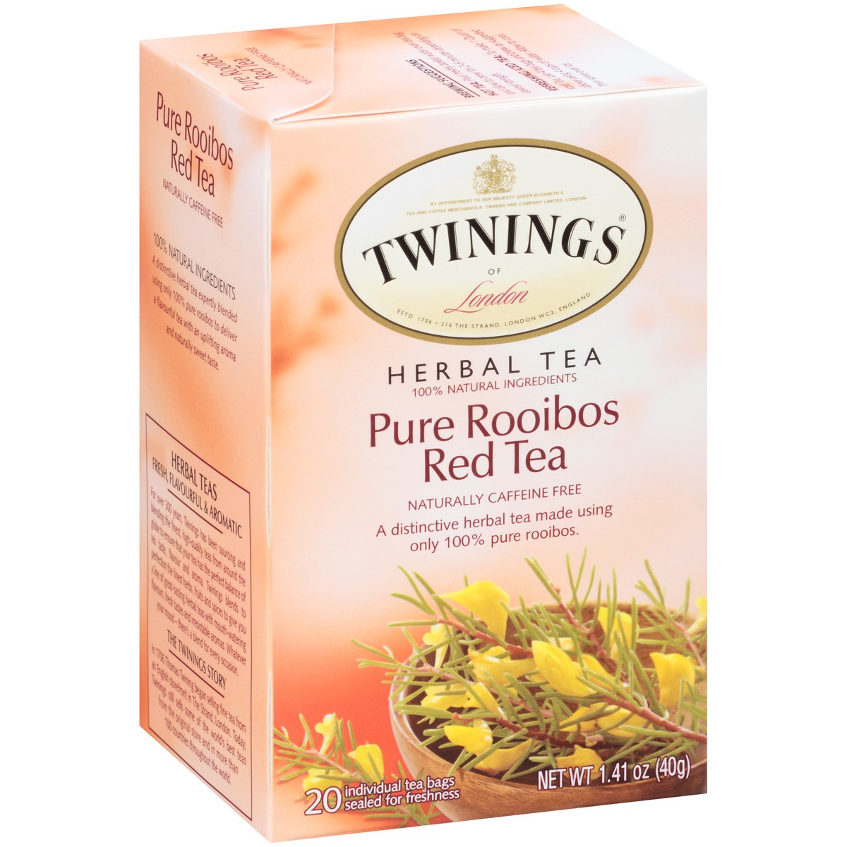 slide 2 of 9, Twinings Herbal Tea, Pure Rooibos Red Tea, Pure, Tea Bags, 20 ct