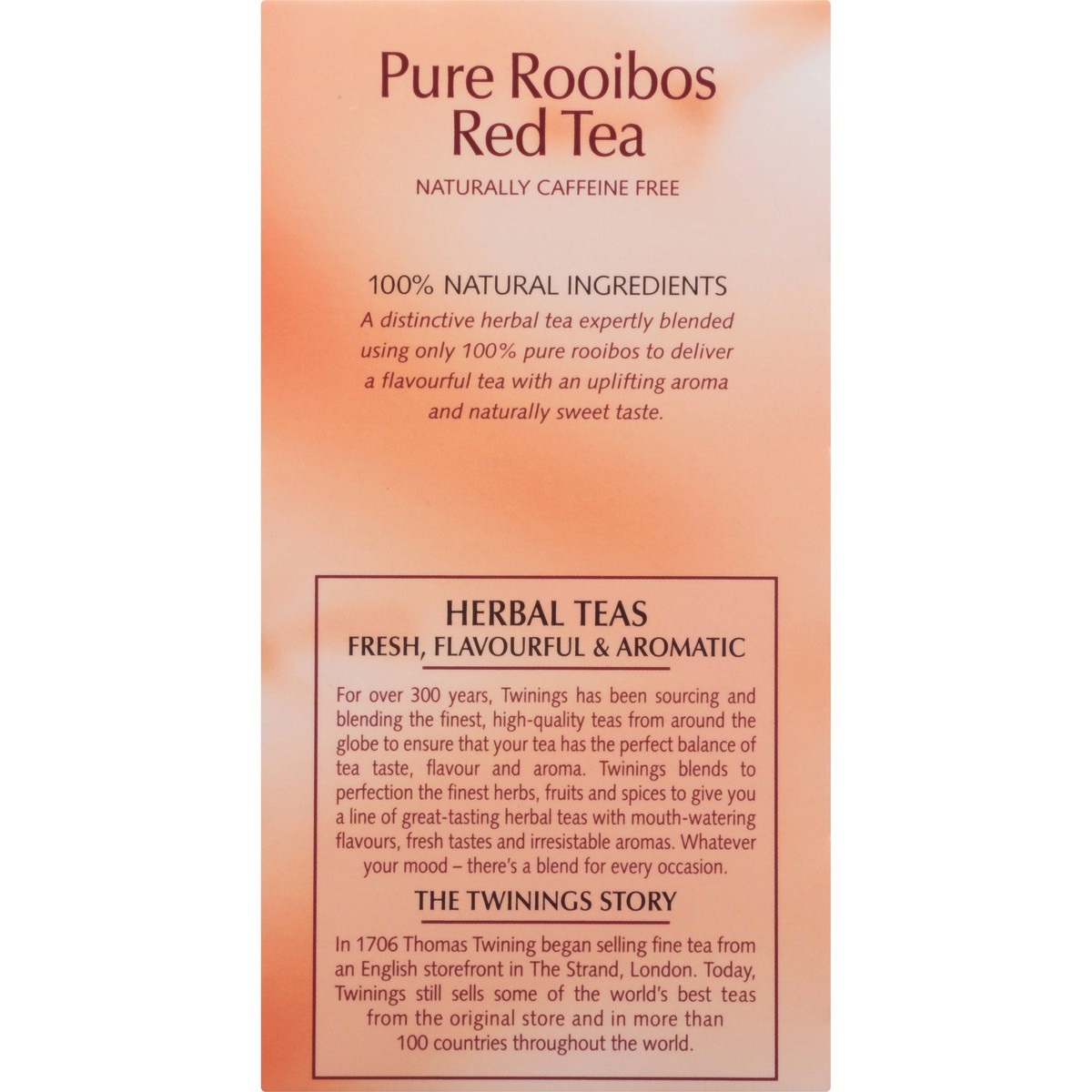 slide 7 of 9, Twinings Herbal Tea, Pure Rooibos Red Tea, Pure, Tea Bags, 20 ct