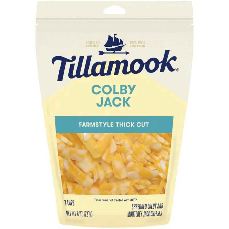slide 1 of 1, Tillamook Colby Jack Farmstyle Shreds 12/8oz, 12/8 oz