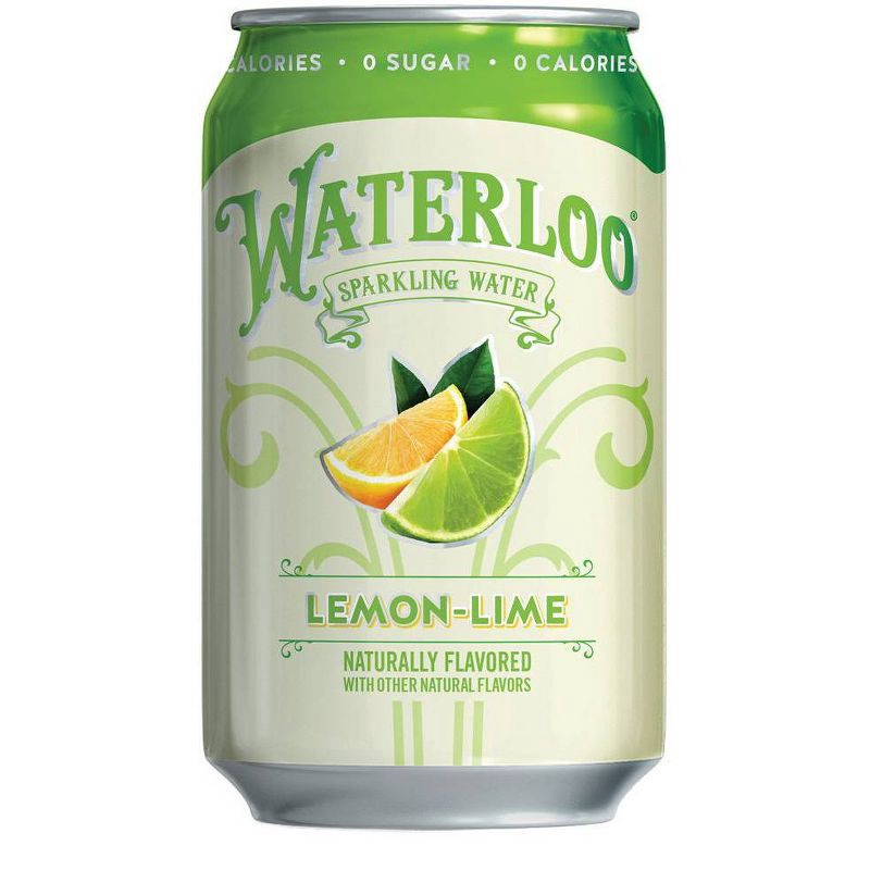 slide 2 of 6, Waterloo Sparkling Water Waterloo Lemon-Lime Sparkling Water - 8pk/12 fl oz Cans, 8 ct; 12 fl oz