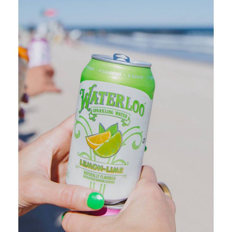slide 6 of 6, Waterloo Sparkling Water Waterloo Lemon-Lime Sparkling Water - 8pk/12 fl oz Cans, 8 ct; 12 fl oz