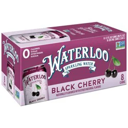 Waterloo Sparkling Water Waterloo Black Cherry Sparkling Water - 8pk/12 fl oz Cans