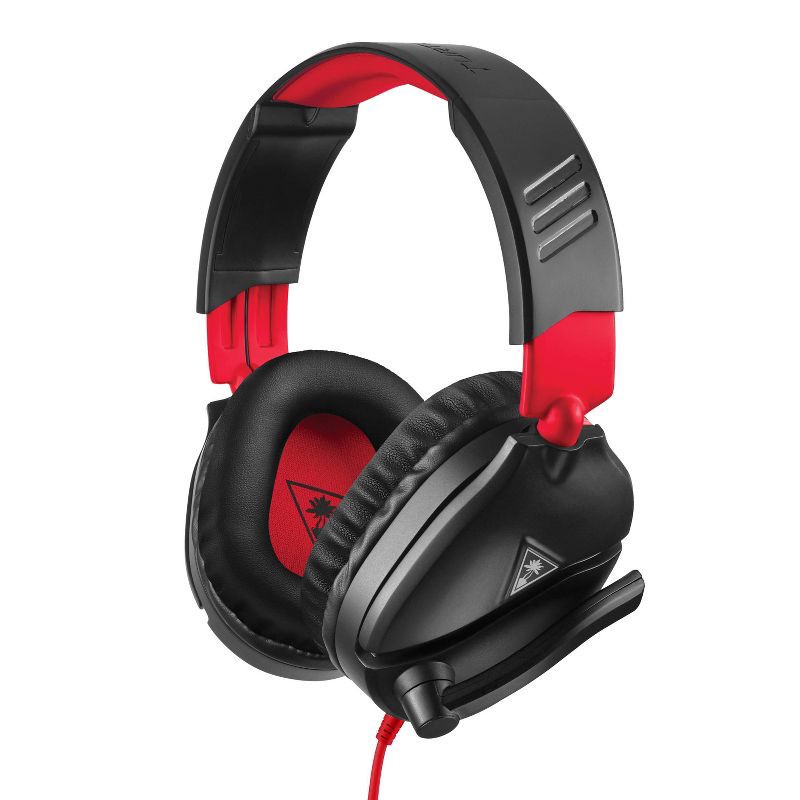 slide 7 of 10, Turtle Beach Recon 70 Wired Gaming Headset for Nintendo Switch/Xbox One/Series X|S/PlayStation 4/5 - Red/Black, 1 ct