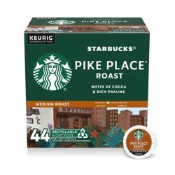 Starbucks Pikes Place Medium Roast Keurig K-Cup Coffee Pods - 44ct