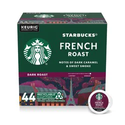 Starbucks French Dark Roast Keurig K-Cup Coffee Pods - 44ct