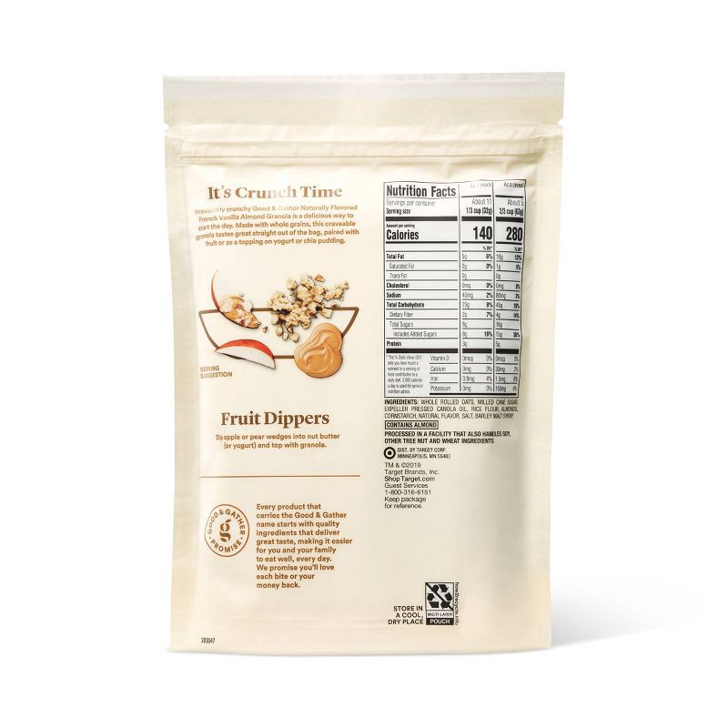 slide 2 of 4, French Vanilla Almond Granola - 12oz - Good & Gather™, 12 oz