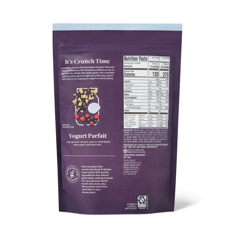 slide 2 of 3, Blueberry Flax Granola - 12oz - Good & Gather™, 12 oz