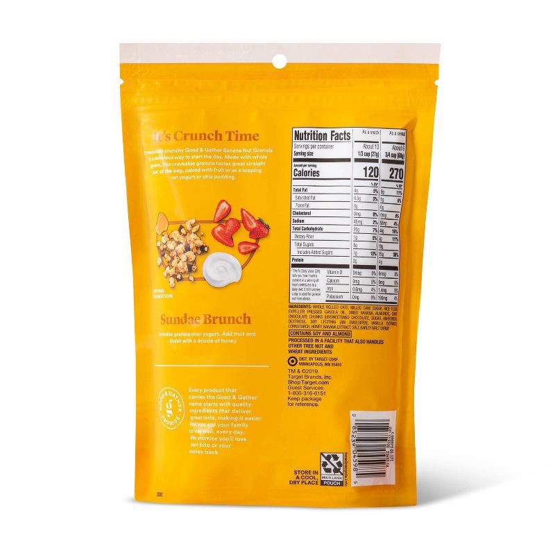 slide 2 of 3, Banana Nut Granola - 12oz - Good & Gather™, 12 oz