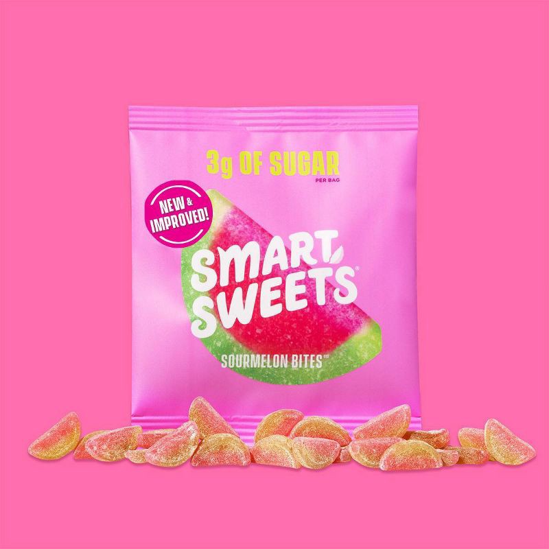 slide 5 of 5, SmartSweets Sourmelon Bites Sour Gummy Candy - 1.8oz, 1.8 oz