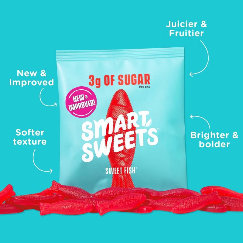 slide 5 of 7, SmartSweets Sweet Fish Soft and Chewy Candy - 1.8oz, 1.8 oz