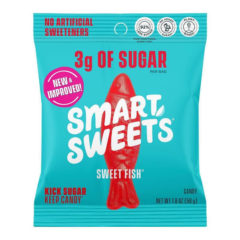 slide 1 of 7, SmartSweets Sweet Fish Soft and Chewy Candy - 1.8oz, 1.8 oz