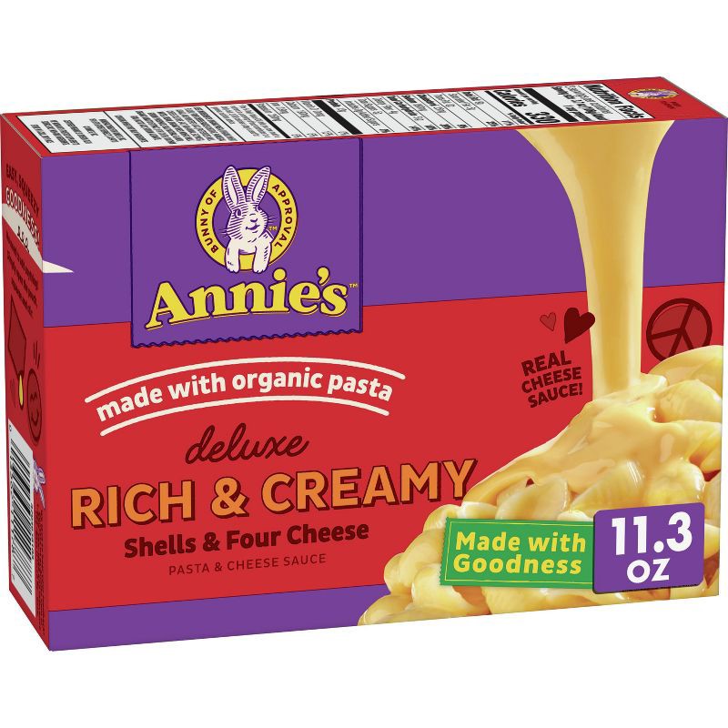 slide 1 of 1, Annie's Homegrown Deluxe Mac and Cheese Four Cheese - 11.3oz, 11.3 oz