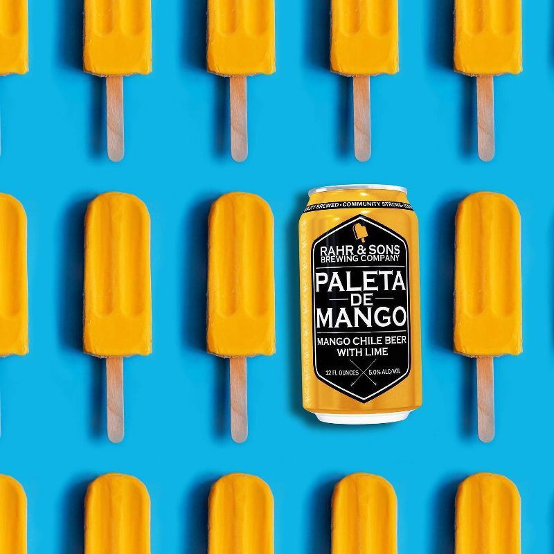 slide 3 of 4, Rahr & Sons Brewing Company Rahr & Sons Paleta de Mango Chile Beer - 6pk/12 fl oz Cans, 6 ct; 12 fl oz