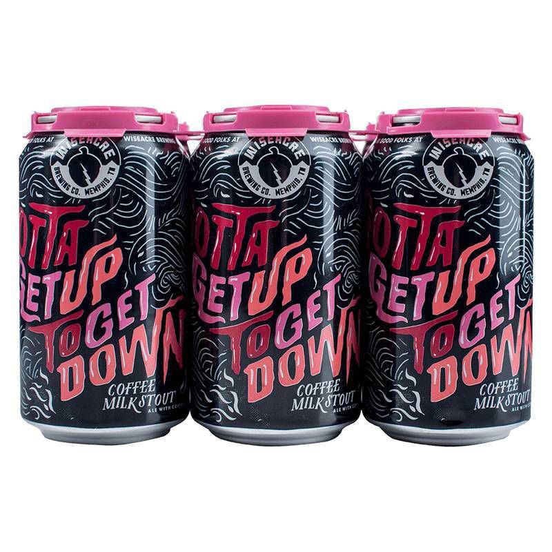 slide 1 of 2, Wiseacre Brewing Co. Gotta Get Up To Get Down Milk Stout - 6pk/12 fl oz Cans, 6 ct; 12 fl oz