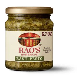 Rao's Homemade Basil Pesto Sauce Premium Quality Flavorful Pasta Sauce and Spread - 6.7 oz