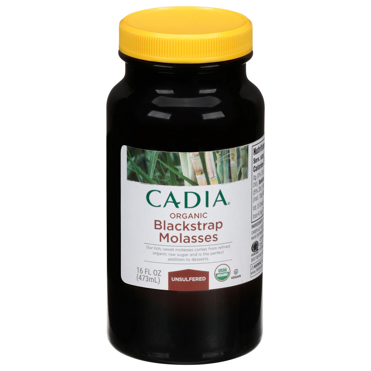slide 12 of 13, Cadia Unsulfered Organic Blackstrap Molasses 16 fl oz, 16 fl oz