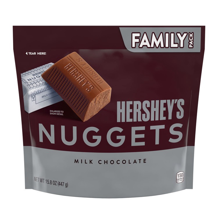 slide 1 of 1, HERSHEY'S Nuggets Milk Chocolate Family Size Chocolates - 15.8oz, 15.8 oz