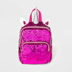 Girls' 8.9" Flip Sequin Unicorn Mini Backpack - Cat & Jack Pink