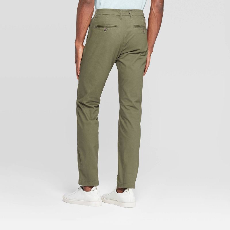 slide 2 of 3, Men's Every Wear Slim Fit Chino Pants - Goodfellow & Co™ Paris Green 32x32, 1 ct