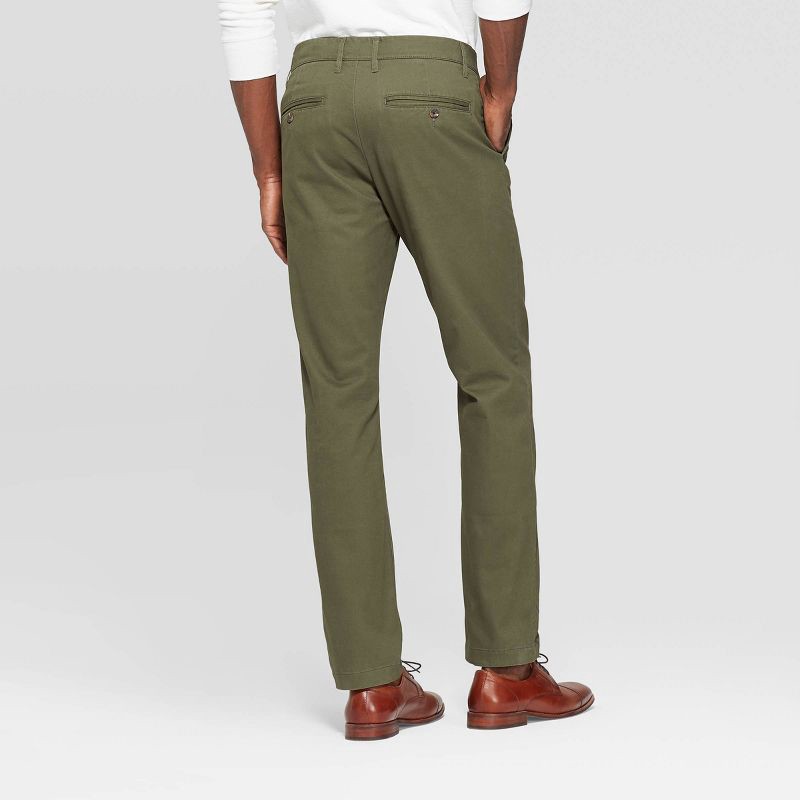 slide 2 of 3, Men's Every Wear Athletic Fit Chino Pants - Goodfellow & Co™ Paris Green 30x30, 1 ct