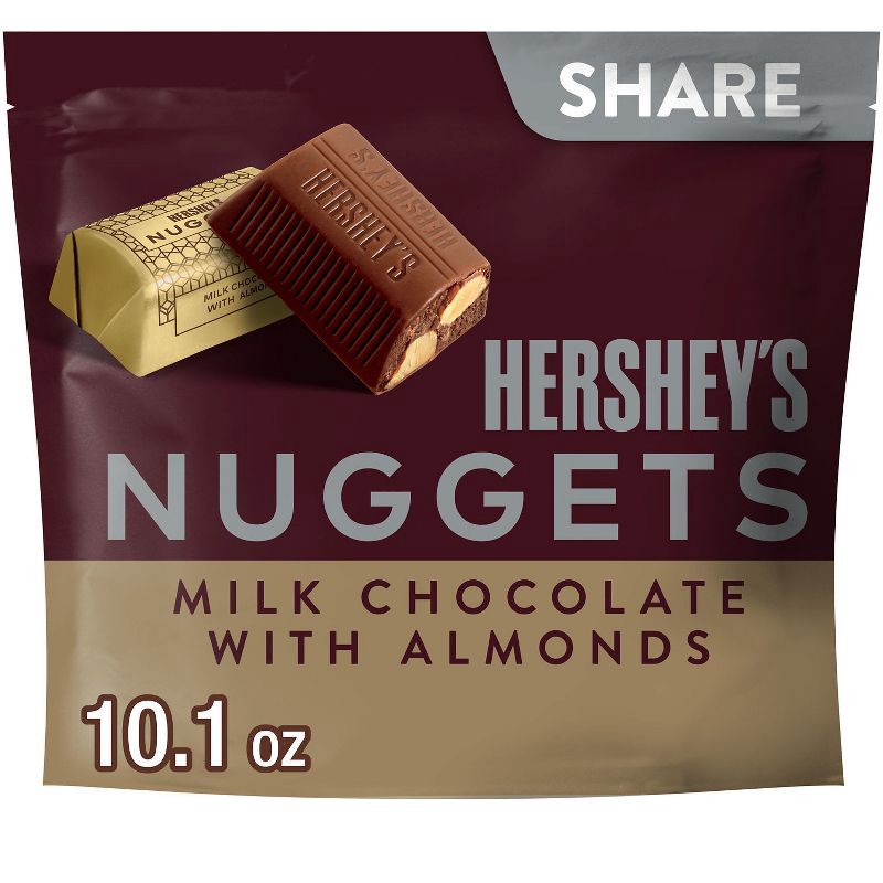 slide 1 of 7, Hershey's Nuggets with Almonds Share Size Chocolate Candy - 10.1oz, 10.1 oz