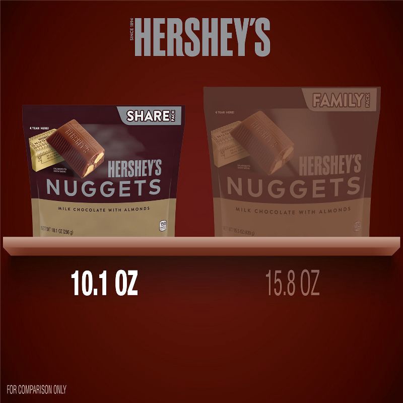 slide 7 of 7, Hershey's Nuggets with Almonds Share Size Chocolate Candy - 10.1oz, 10.1 oz