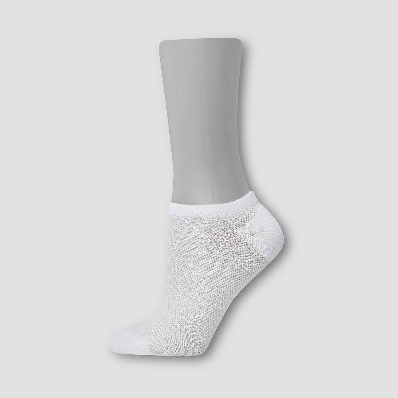 slide 4 of 5, Hanes Girls' 12pk Super No Show Athletic Socks - L: Tagless Knit Design, 12 ct