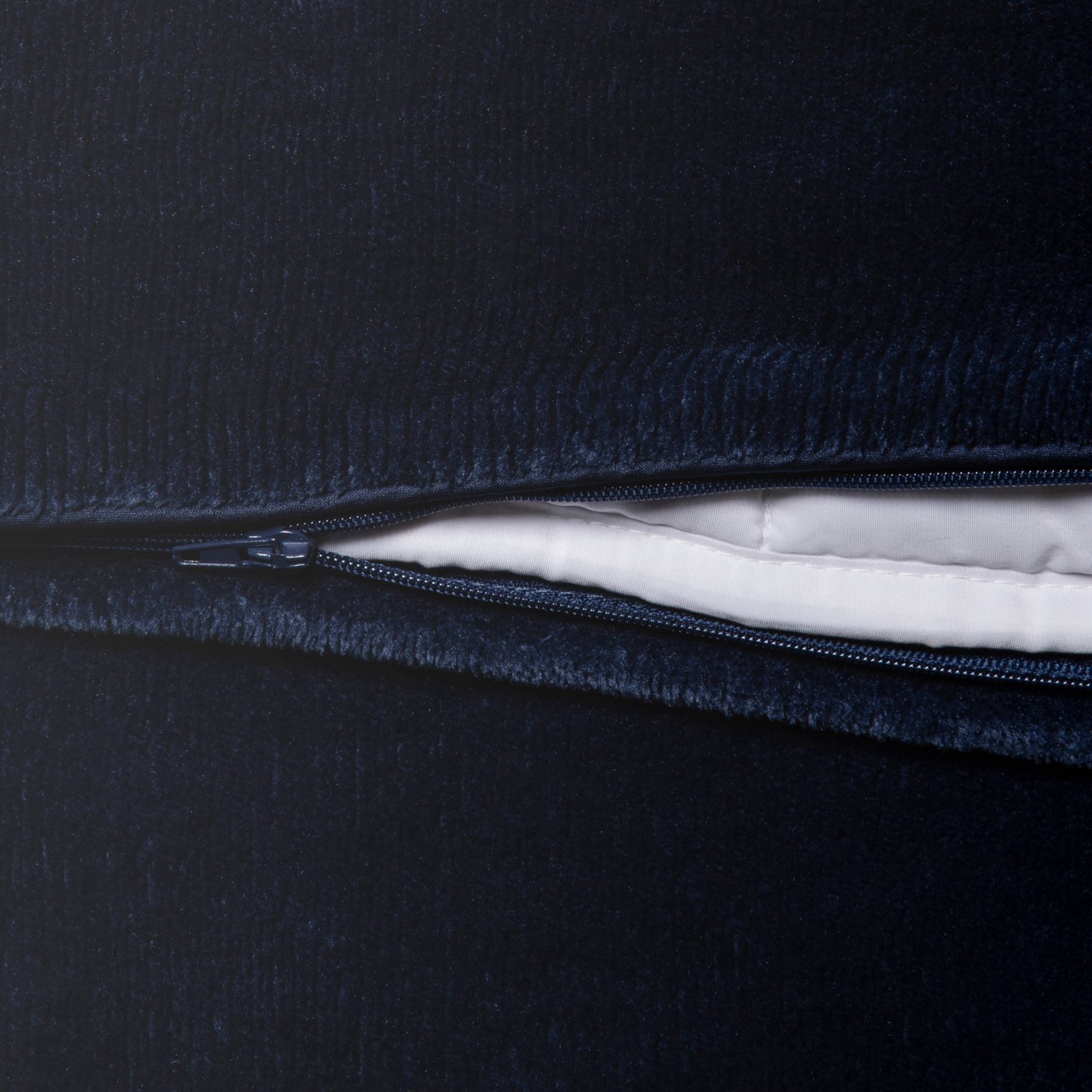 55"x80" 15lbs Micro Plush Weighted Blanket with Removable Cover Navy