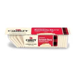 Cabot Creamery Seriously Sharp Cheddar Cheese Cracker Cuts - 7oz